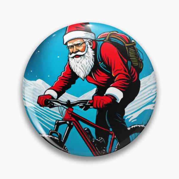 Item preview, Santa Shreds: Downhill MTB Snow Adventure designed and sold by GrizzlyCollective.