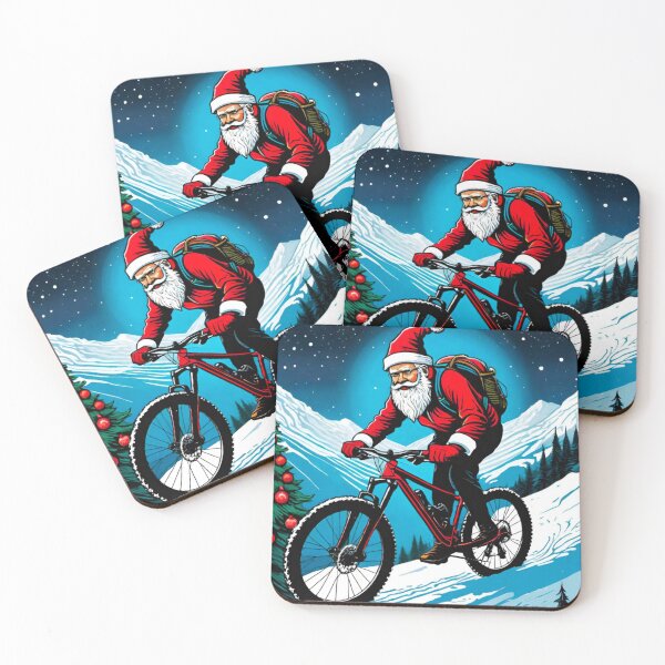 Item preview, Santa Shreds: Downhill MTB Snow Adventure designed and sold by GrizzlyCollective.
