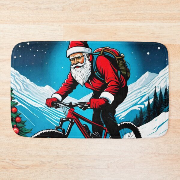 Item preview, Santa Shreds: Downhill MTB Snow Adventure designed and sold by GrizzlyCollective.
