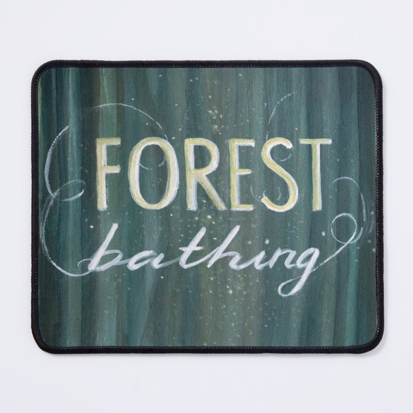 Item preview, Hand Painted Script Forest Bathing Artwork designed and sold by GothicByNature.