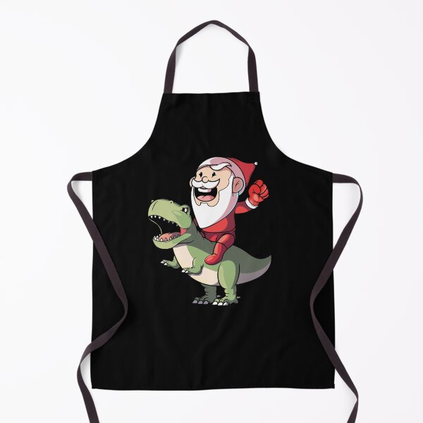 Item preview, Santa Claus riding a T-Rex dinosaur Christmas gift designed and sold by messy-nessie.