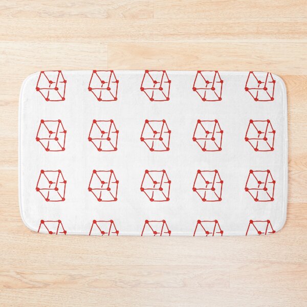 Item preview, Retro Cube Vivid Red designed and sold by MagentaTwilight.