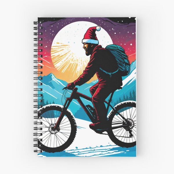 Item preview, Santa’s Downhill Demon MTB Ride in Snow designed and sold by GrizzlyCollective.
