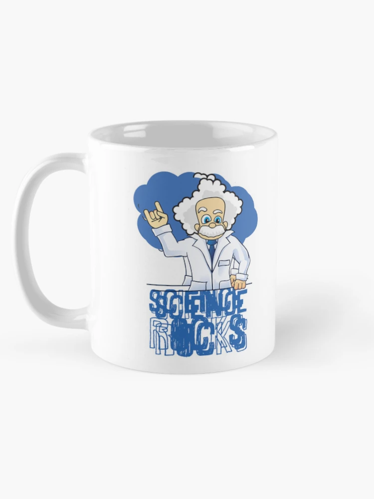 Aperçu 5 sur 6. Mug à café avec l'œuvre Science Rocks créée et vendue par Fanverse Merchandise.