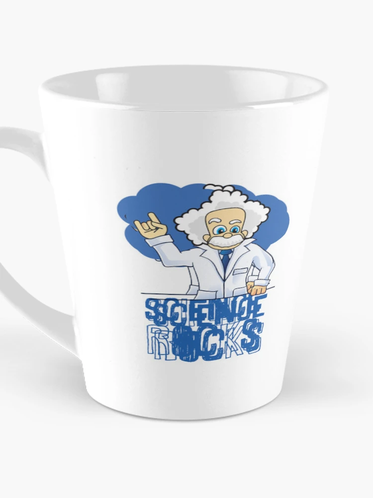 Aperçu 3 sur 4. Mug à café avec l'œuvre Science Rocks créée et vendue par Fanverse Merchandise.