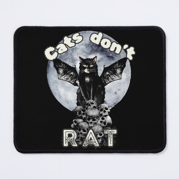 Item preview, Cats don't rat (and neither should you) designed and sold by PitchBlackIcon.