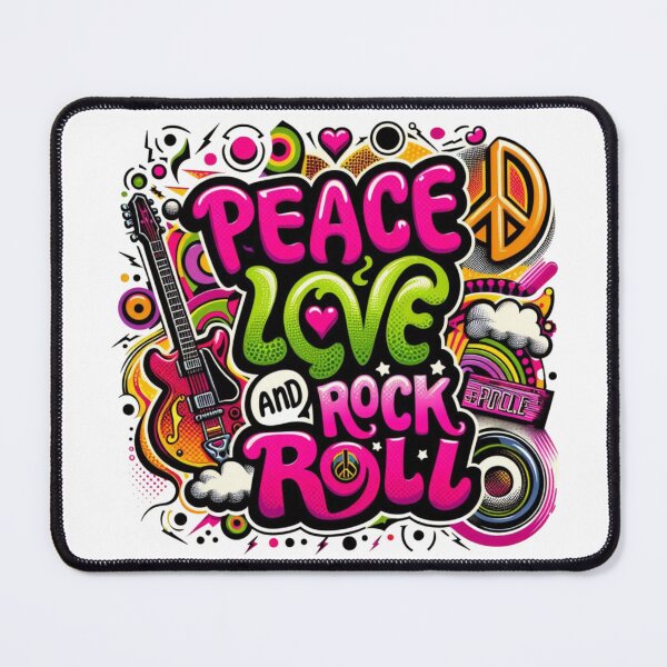 Item preview, Psychedelic Peace, Love & Rock Art with RexVibes Vibe designed and sold by RexVibes.