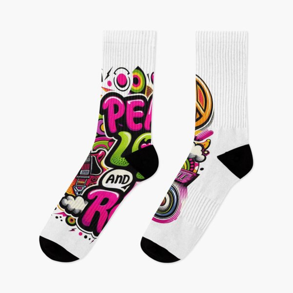 Item preview, Psychedelic Peace, Love & Rock Art with RexVibes Vibe designed and sold by RexVibes.