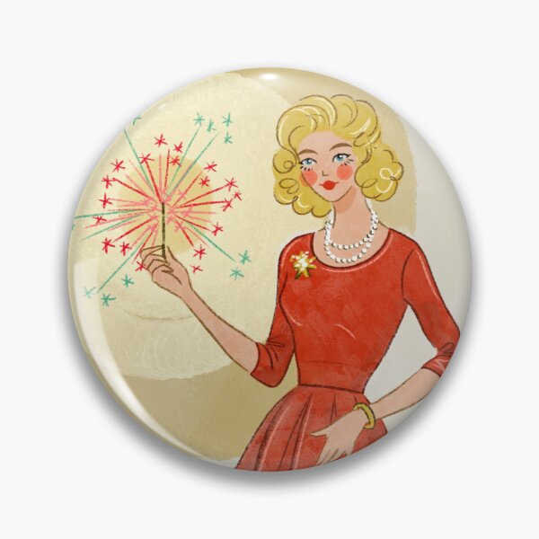 Item preview, Retro Christmas Card - Betty designed and sold by uellaaa.