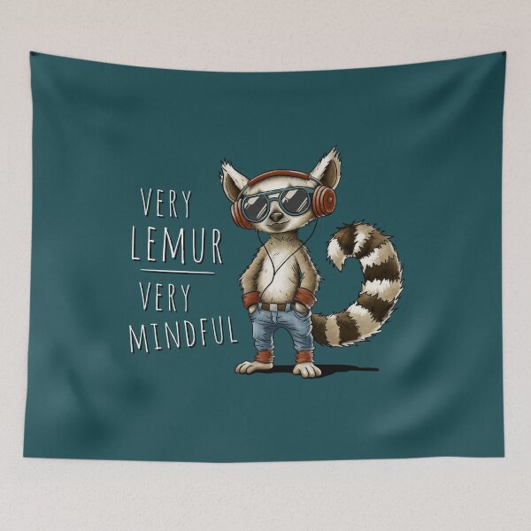 Item preview, Demure? Very Lemur, Very Mindful! Trend Meme Humor designed and sold by Skizzenmonster.