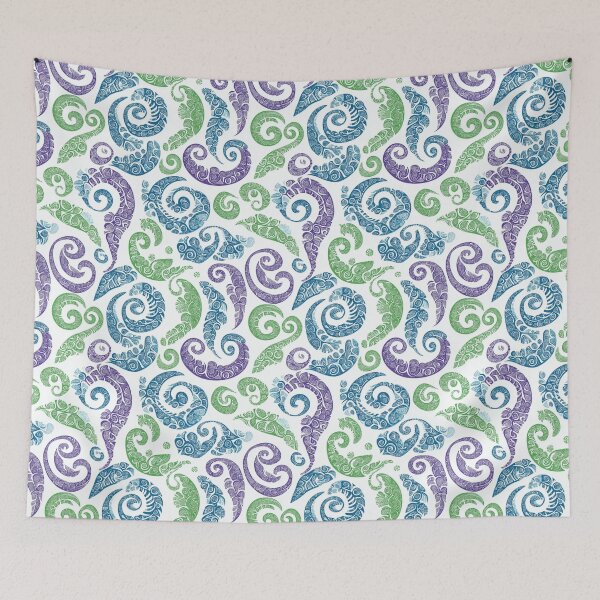 Item preview, New Zealand Māori Paua Pattern Koru Design 131 designed and sold by GrinGalore.