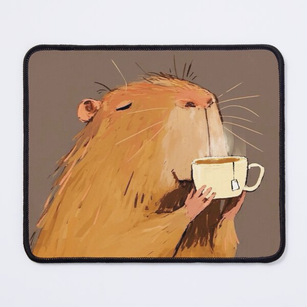 Item preview, Capybara sipping coffee designed and sold by 516 Studio.