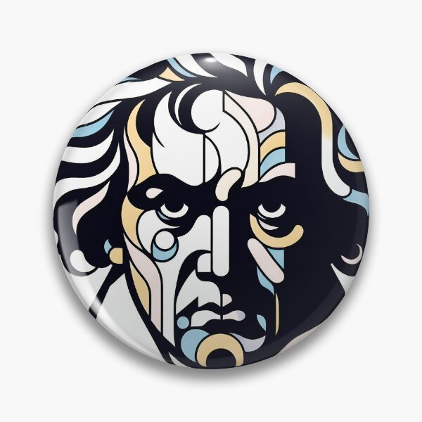 Artikelvorschau, Beethoven – Zeitgenössische minimalistische kubische Kunst entworfen und verkauft von OzzFrequency.