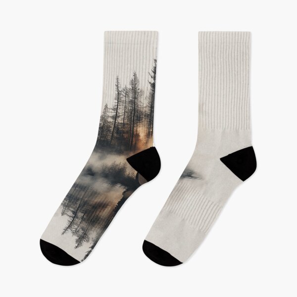 Item preview, Acoustic guitar merges beautifully with serene forest trees. designed and sold by gut2000.