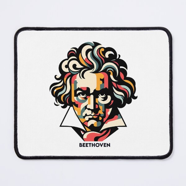Item preview, Beethoven – Contemporary Minimalist Cubic Art designed and sold by OzzFrequency.