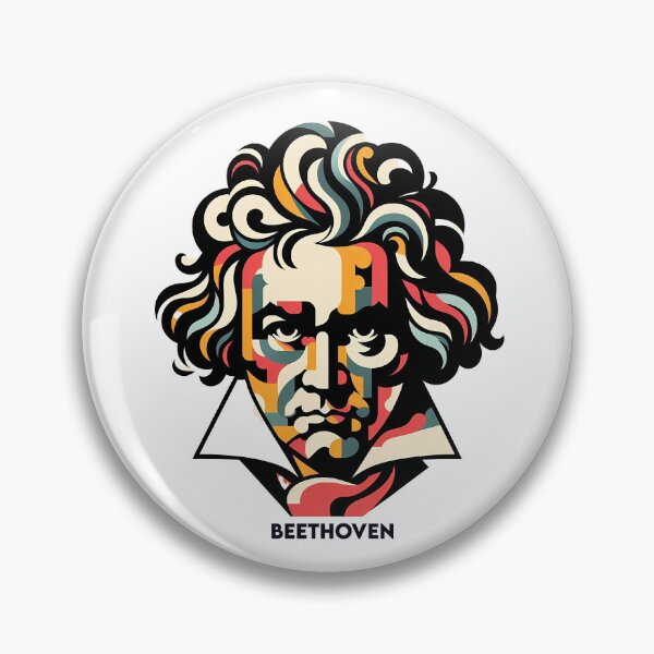 Item preview, Beethoven – Contemporary Minimalist Cubic Art designed and sold by OzzFrequency.