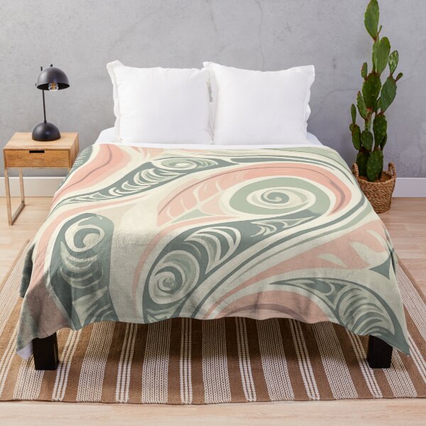Aperçu de l'œuvre Nouvelle-Zélande Paua Māori Pattern Koru Design 132 créée et vendue par GrinGalore.