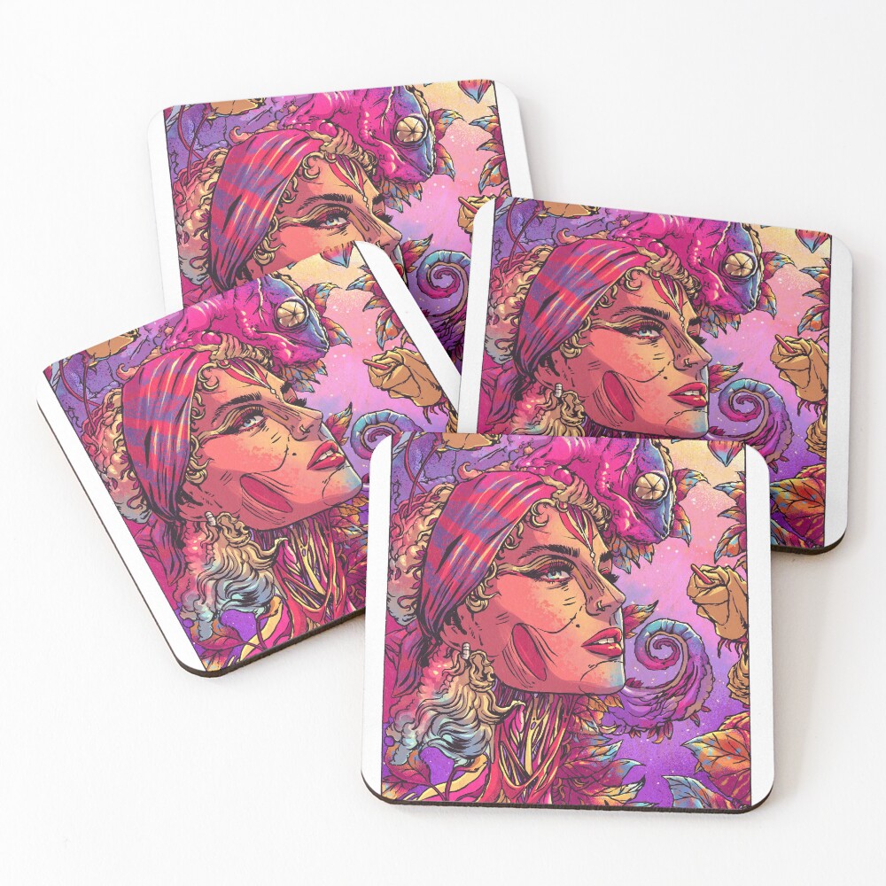 Item preview, Coasters (Set of 4) designed and sold by ROHANBHATIAART.
