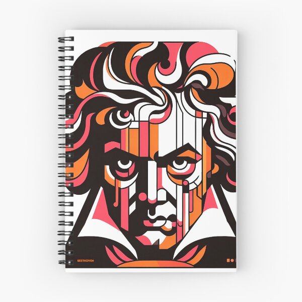 Artikelvorschau, Beethoven – Zeitgenössische minimalistische kubische Kunst entworfen und verkauft von OzzFrequency.