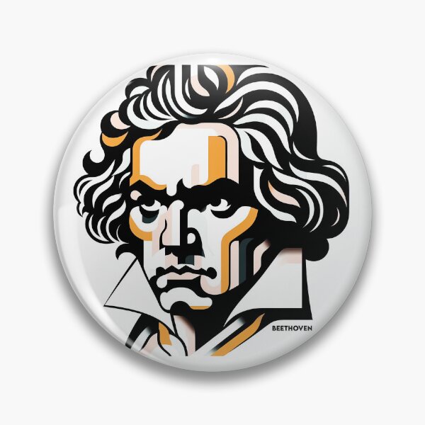 Item preview, Beethoven – Contemporary Minimalist Cubic Art designed and sold by OzzFrequency.