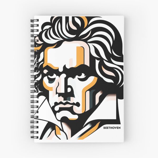 Artikelvorschau, Beethoven – Zeitgenössische minimalistische kubische Kunst entworfen und verkauft von OzzFrequency.