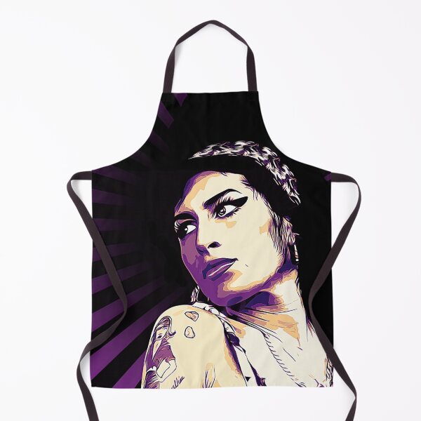 Artikelvorschau, Amy Winehouse in Lila und Schwarz entworfen und verkauft von FacesArt.