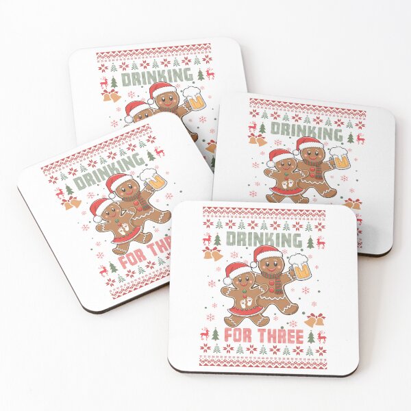 Item preview, Couple Chirstmas Drinking For Three designed and sold by vintagearttee.