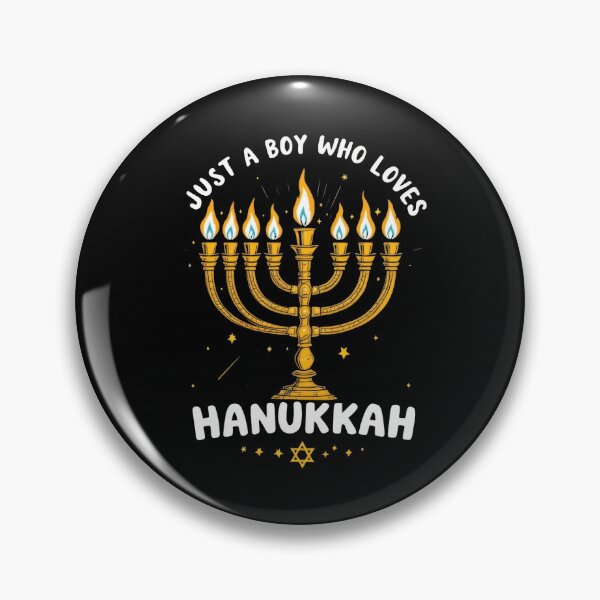 Item preview, Just A Boy Who Loves Hanukkah Menorah Jewish Festival designed and sold by Hananiah Merch.