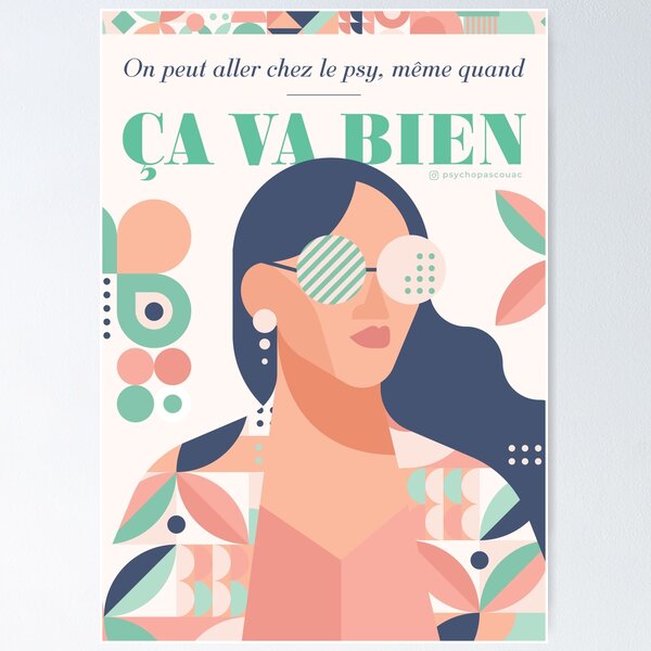 Item preview, Poster: You can go to the shrink, even when you're doing well (woman) designed and sold by psychopascouac.