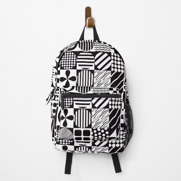 Item preview, Geometric Black and White Pattern with Circles, Squares, and Triangles designed and sold by 89BLACK.