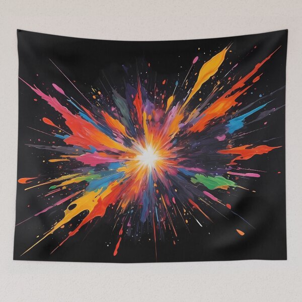 Item preview, Dark Abstract Colorful Explosion designed and sold by papi1998.