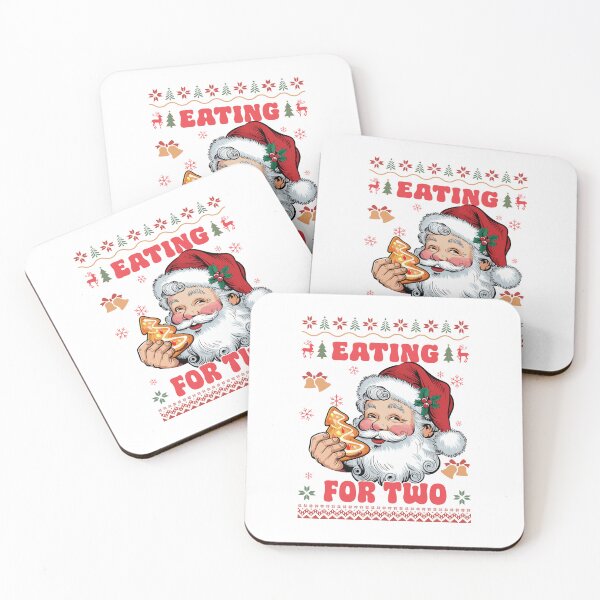 Item preview, Santa Claus Couple Chirstmas Eating For Two designed and sold by vintagearttee.