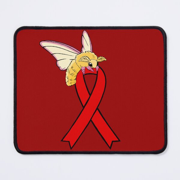 Item preview, Fluffy Moth Awareness Ribbon (Red) designed and sold by CaitlynConnor.