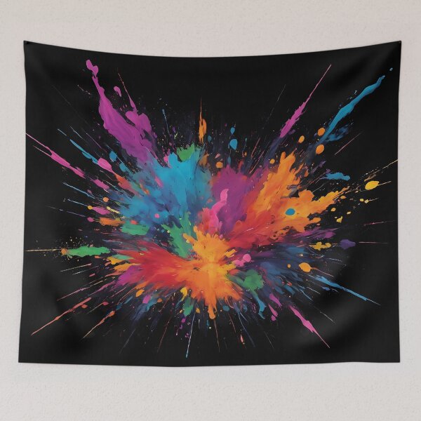 Item preview, Dark Abstract Colorful Explosion designed and sold by papi1998.