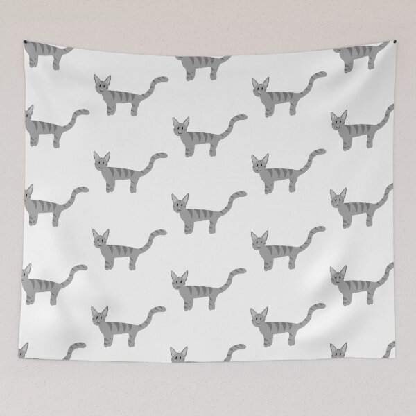 Item preview, Tabby cat (grey) designed and sold by Roubyn.