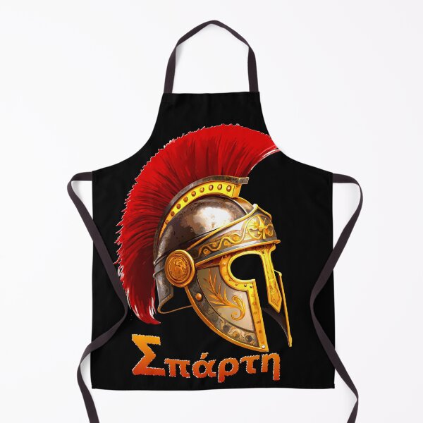 Item preview, Ancient Greek Warrior Helmet with Red Plume - Sparta Design designed and sold by VikArtStudio.