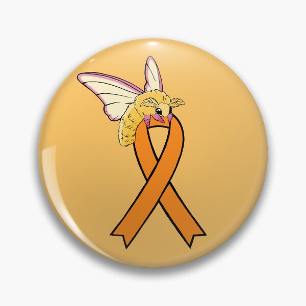 Item preview, Fluffy Moth Awareness Ribbon (Orange) designed and sold by CaitlynConnor.