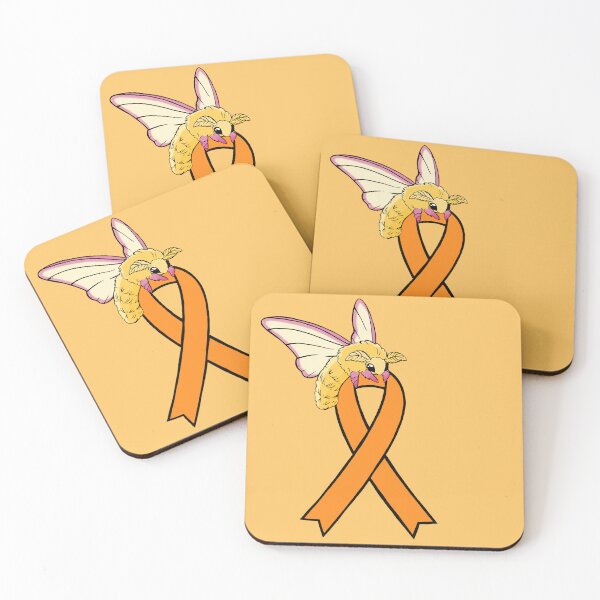 Item preview, Fluffy Moth Awareness Ribbon (Orange) designed and sold by CaitlynConnor.