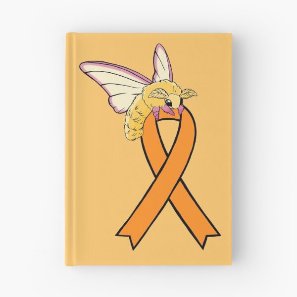 Item preview, Fluffy Moth Awareness Ribbon (Orange) designed and sold by CaitlynConnor.