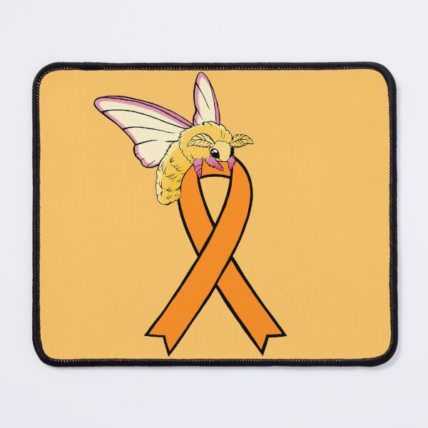 Item preview, Fluffy Moth Awareness Ribbon (Orange) designed and sold by CaitlynConnor.