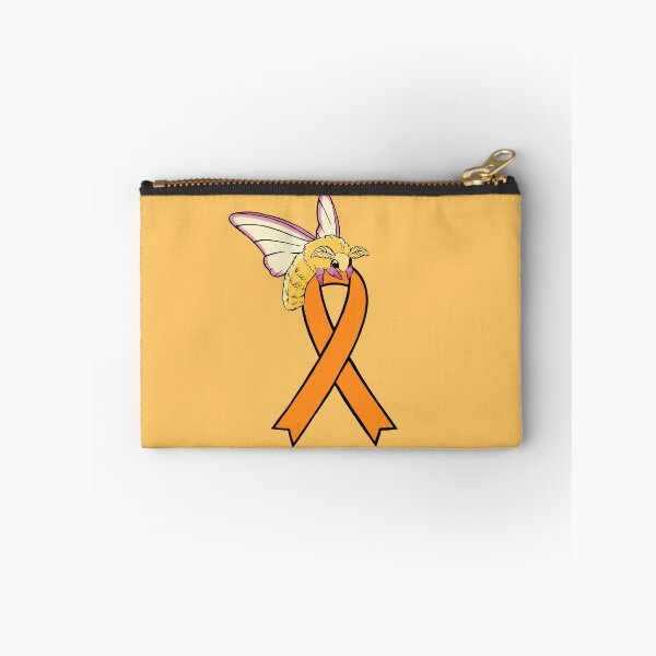 Item preview, Fluffy Moth Awareness Ribbon (Orange) designed and sold by Chronic Illness Awareness Shop.