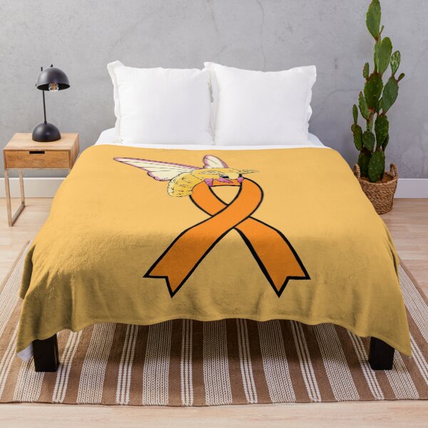 Item preview, Fluffy Moth Awareness Ribbon (Orange) designed and sold by CaitlynConnor.