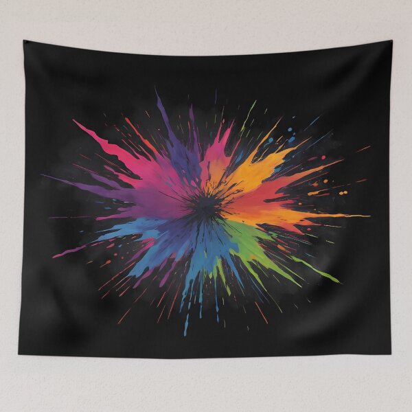 Item preview, Dark Abstract Colorful Explosion designed and sold by papi1998.
