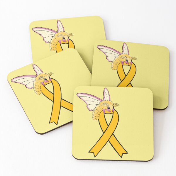 Item preview, Fluffy Moth Awareness Ribbon (Yellow) designed and sold by CaitlynConnor.