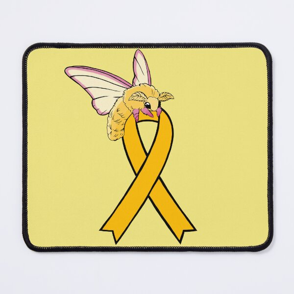 Item preview, Fluffy Moth Awareness Ribbon (Yellow) designed and sold by CaitlynConnor.