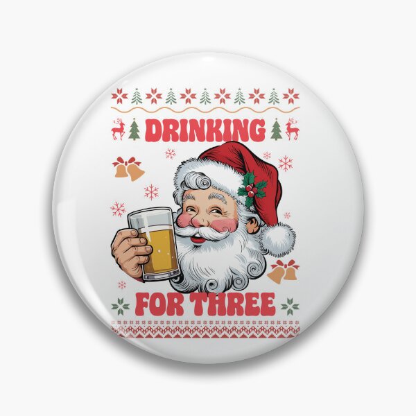 Item preview, Santa Claus Couple Chirstmas Drinking For Two designed and sold by vintagearttee.