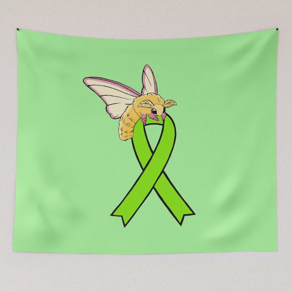 Item preview, Fluffy Moth Awareness Ribbon (green) designed and sold by CaitlynConnor.