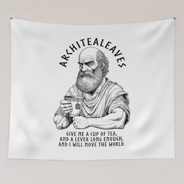 Item preview, Tea Lovers Funny Archimedes Architealeaves Tea Drinker Math designed and sold by GrandeDuc.