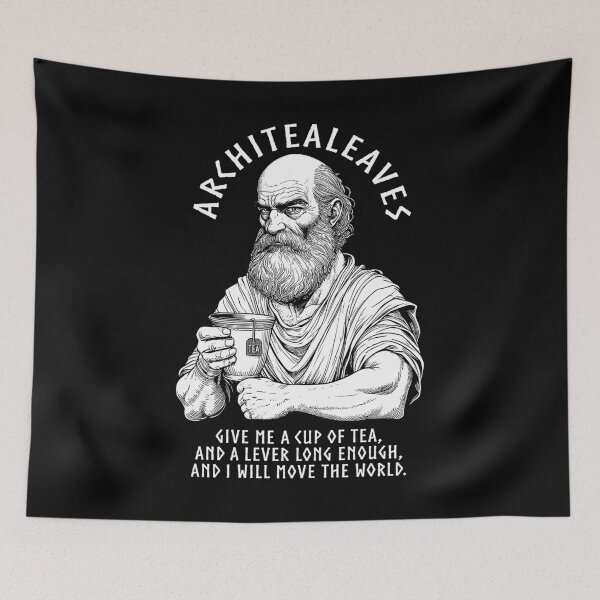 Item preview, Tea Lovers Funny Archimedes Architealeaves Tea Drinker Math designed and sold by GrandeDuc.