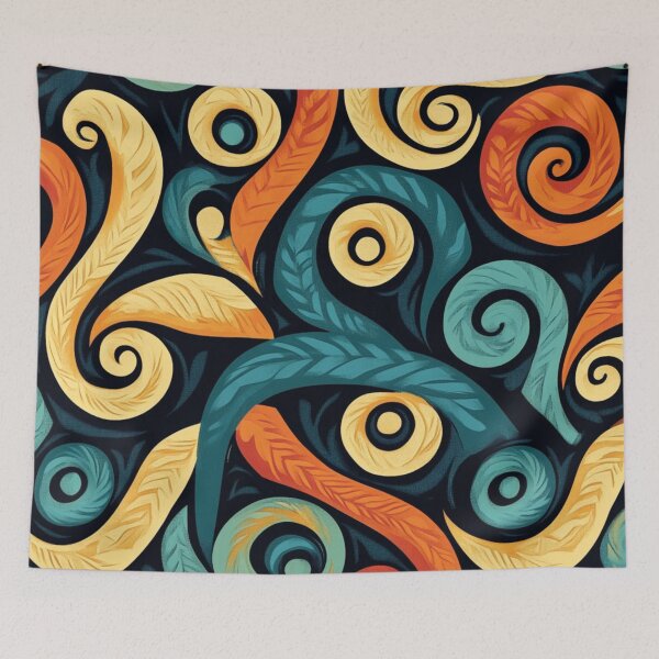 Item preview, New Zealand Paua Māori Pattern Koru Design 134 designed and sold by GrinGalore.